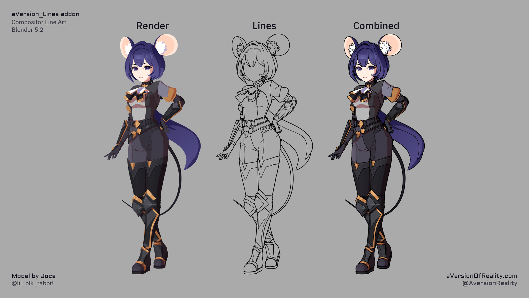 Render, Lines, and the two combined