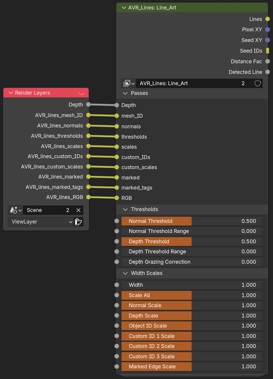 The Line_Art node group in the compositor